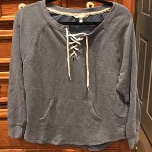 Victoria Secret lace up sweatshirt
